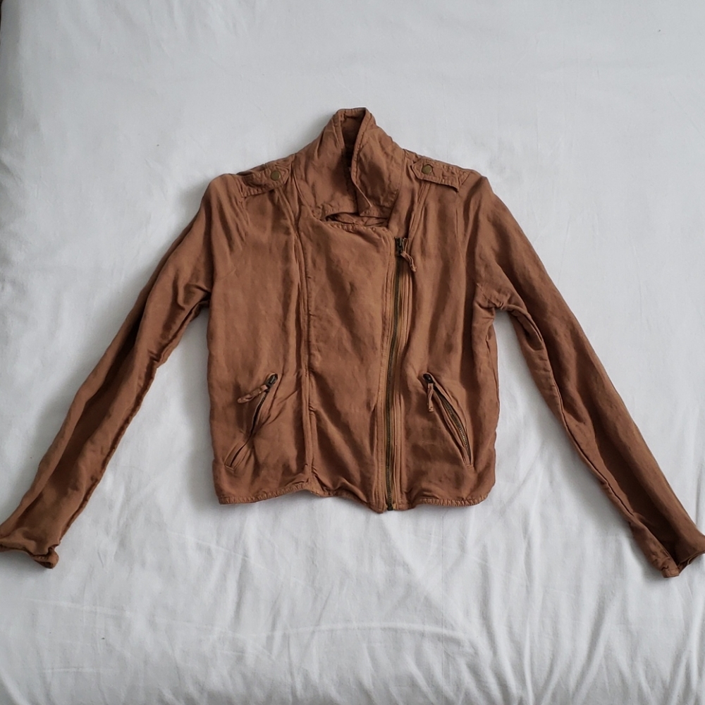 Lucky Brand Camel Linen Jacket